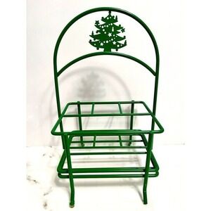 Waechtersbach Germany Christmas Tree Holiday Green Wire Utensil Napkin Holder